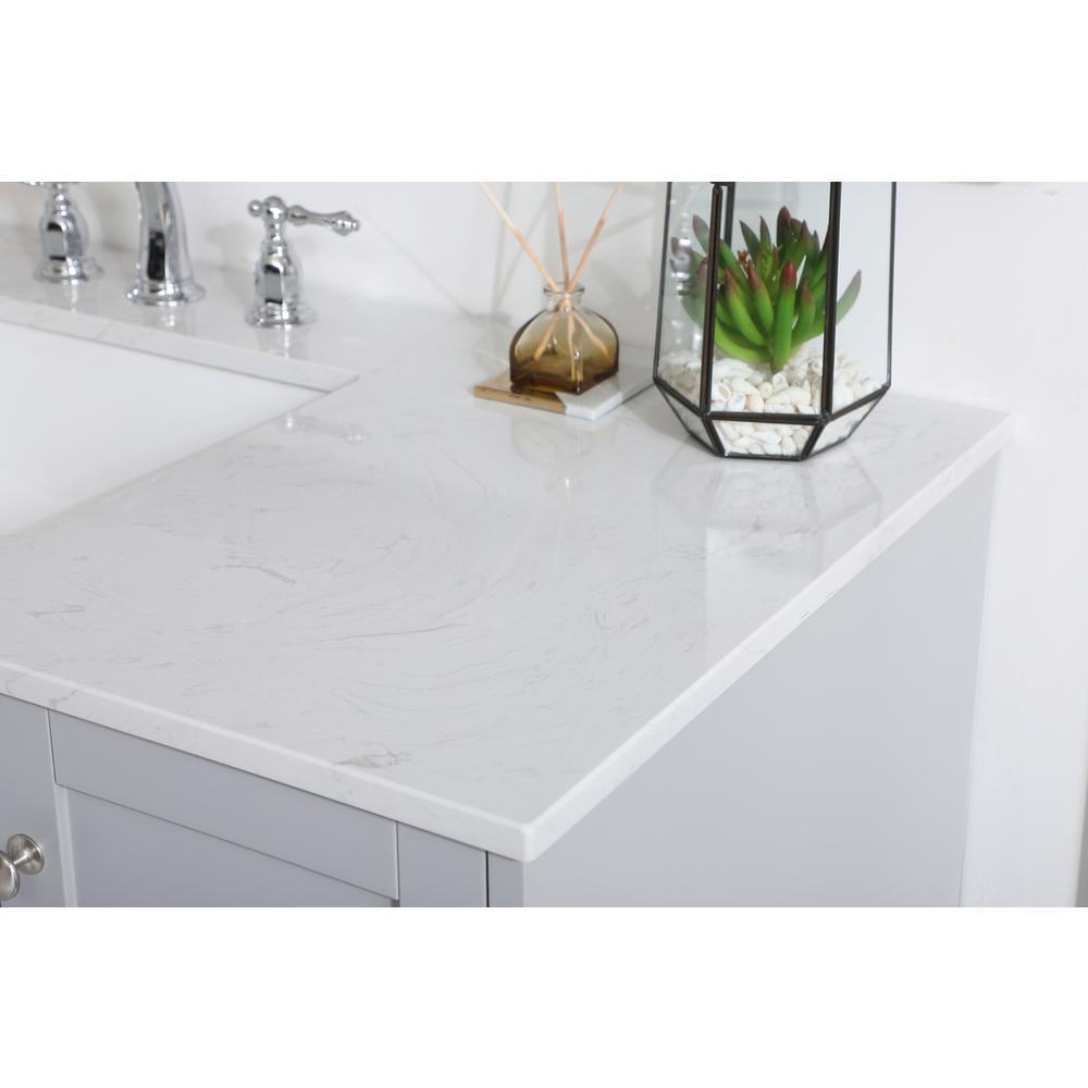48 inch Single Bathroom Vanity in Grey. Picture 4