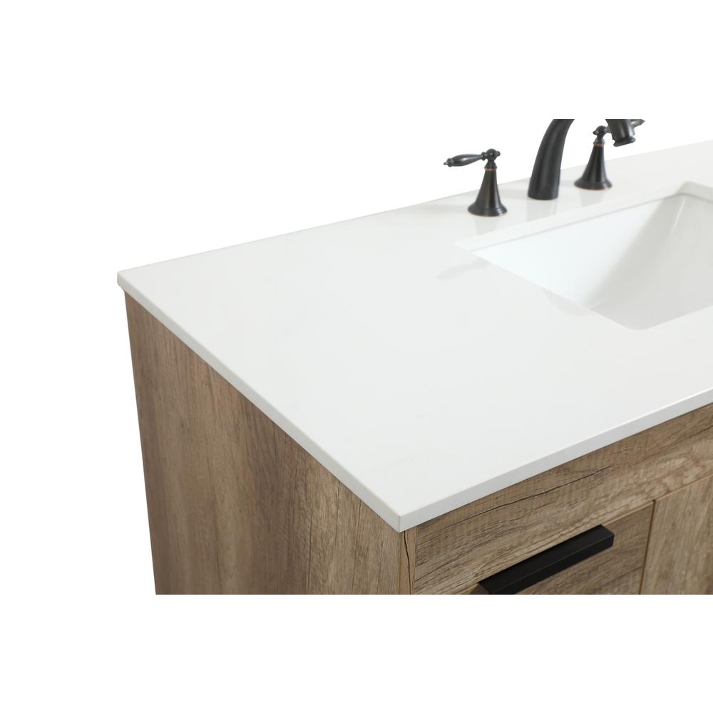 48 inch Single bathroom vanity in natural oak. Picture 11