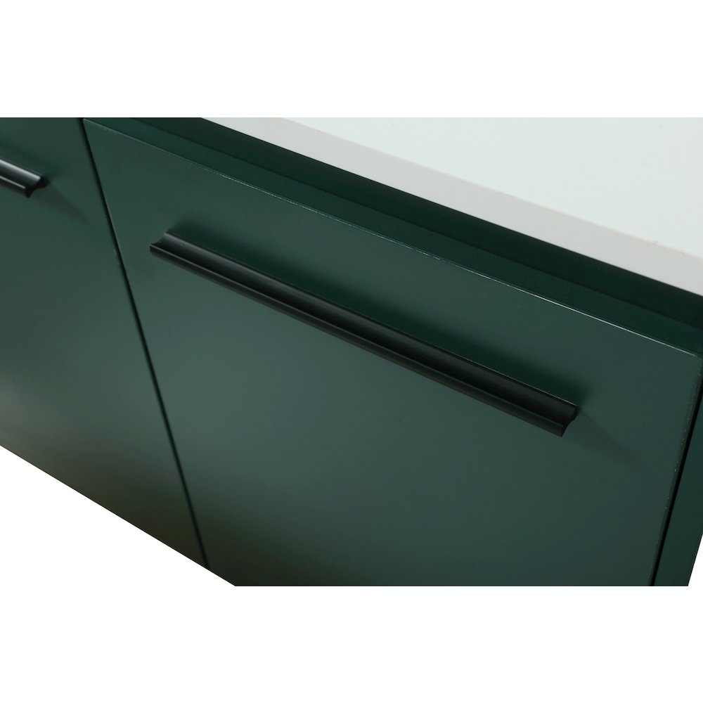 30 Inch Single Bathroom Vanity In Green. Picture 13