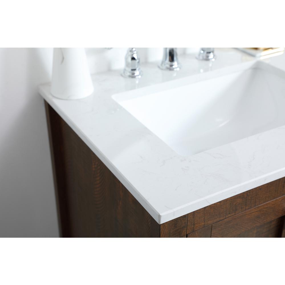 24 inch Single Bathroom Vanity in Espresso. Picture 4