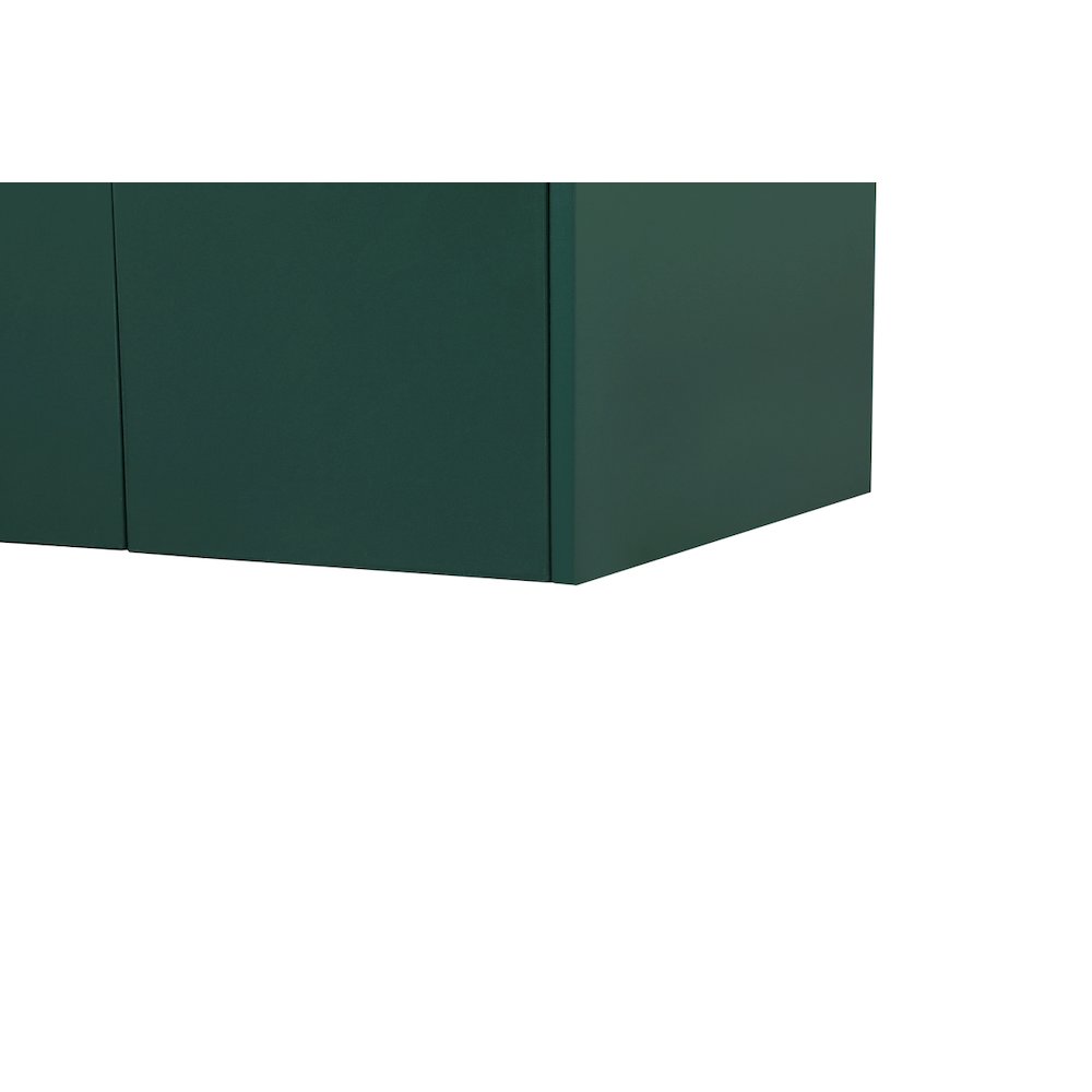 24 Inch Single Bathroom Vanity In Green With Backsplash. Picture 14