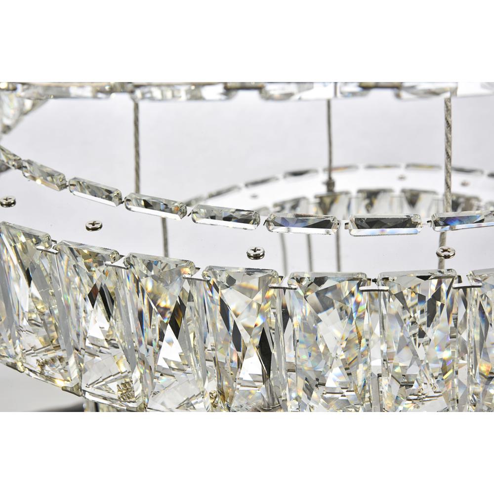 Monroe Integrated LED chip light Chrome Chandelier Clear Royal Cut Crystal. Picture 5