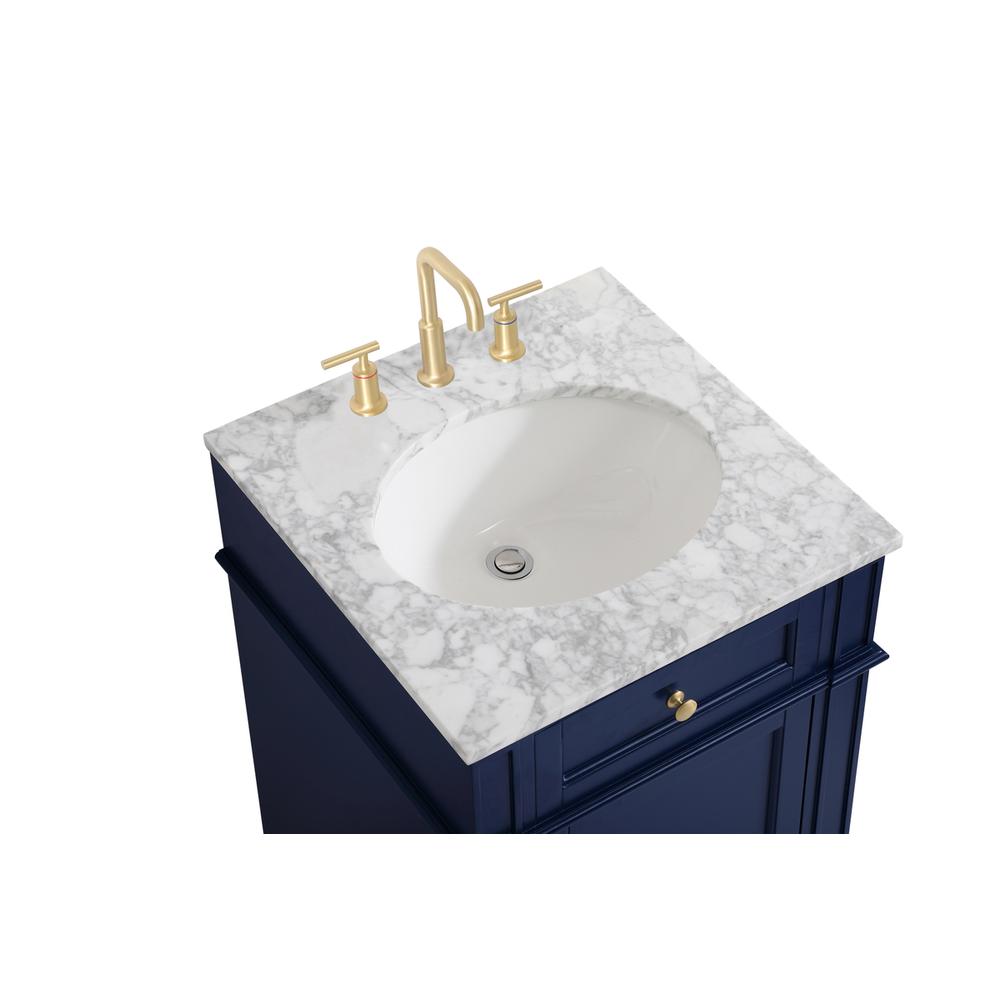 21 inch Single bathroom vanity in blue. Picture 10