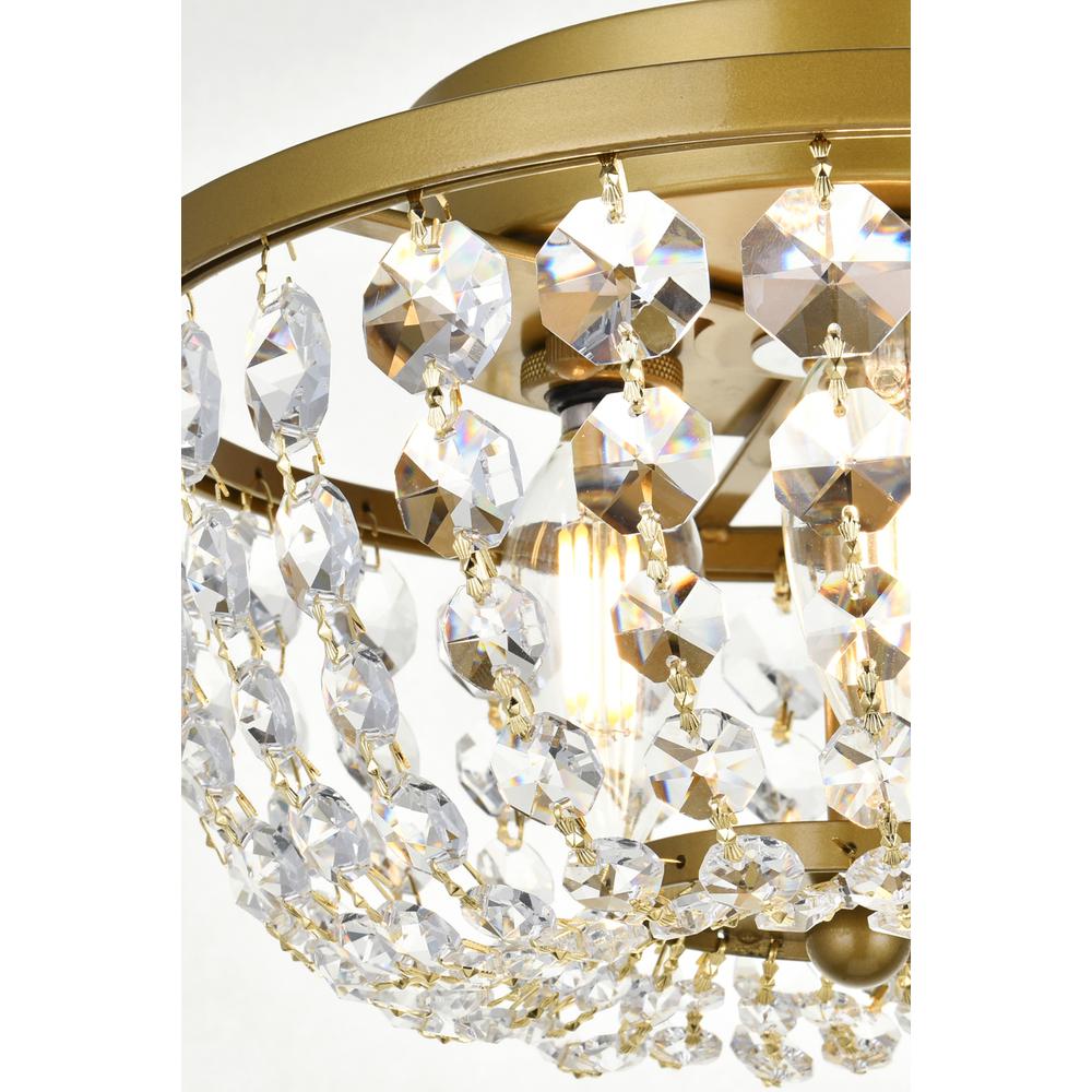 Gianna 10 inch pendant in brass. Picture 4