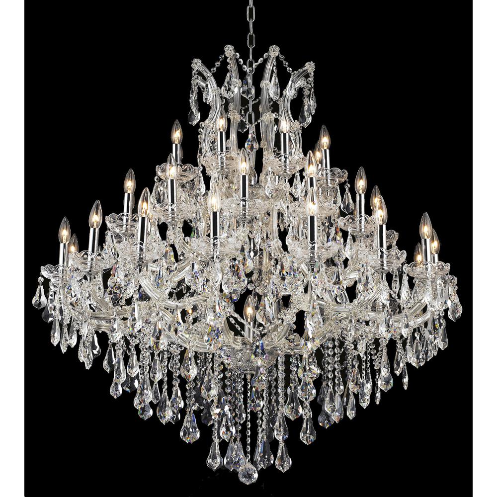 Maria Theresa 37 light Chrome Chandelier Clear Royal Cut Crystal. Picture 1