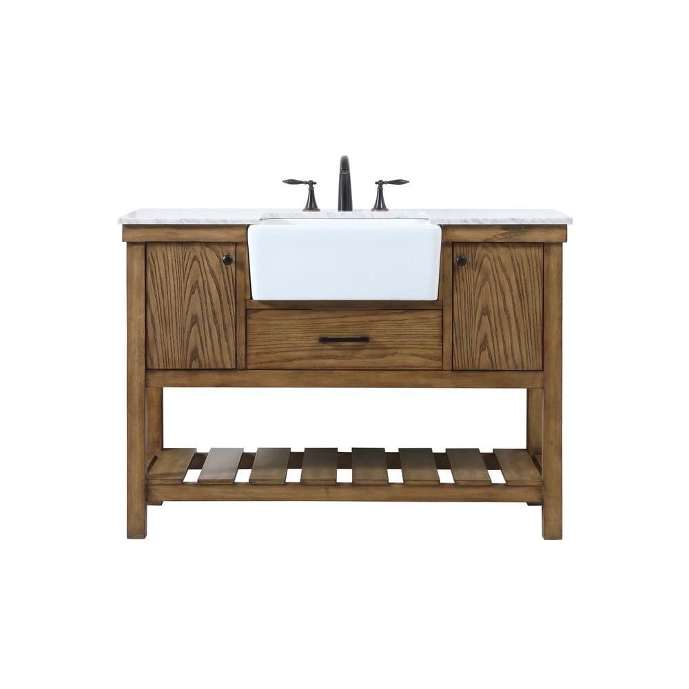48 inch Single bathroom vanity in driftwood. Picture 1