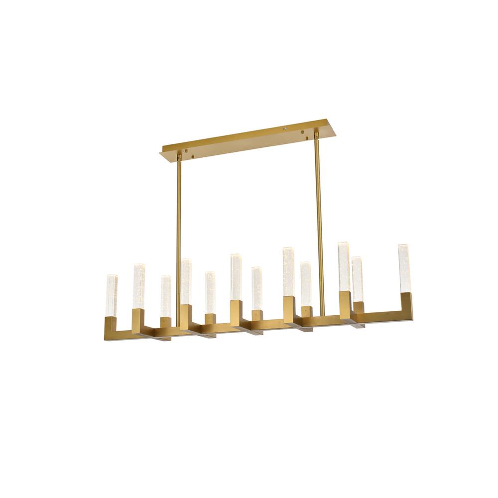 Noemi 54 inch Adjustable LED Pendant in Satin Gold. Picture 3