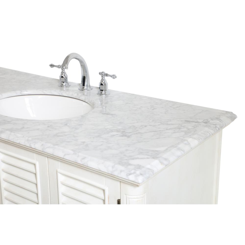 48 inch Single Bathroom Vanity in Antique White. Picture 10