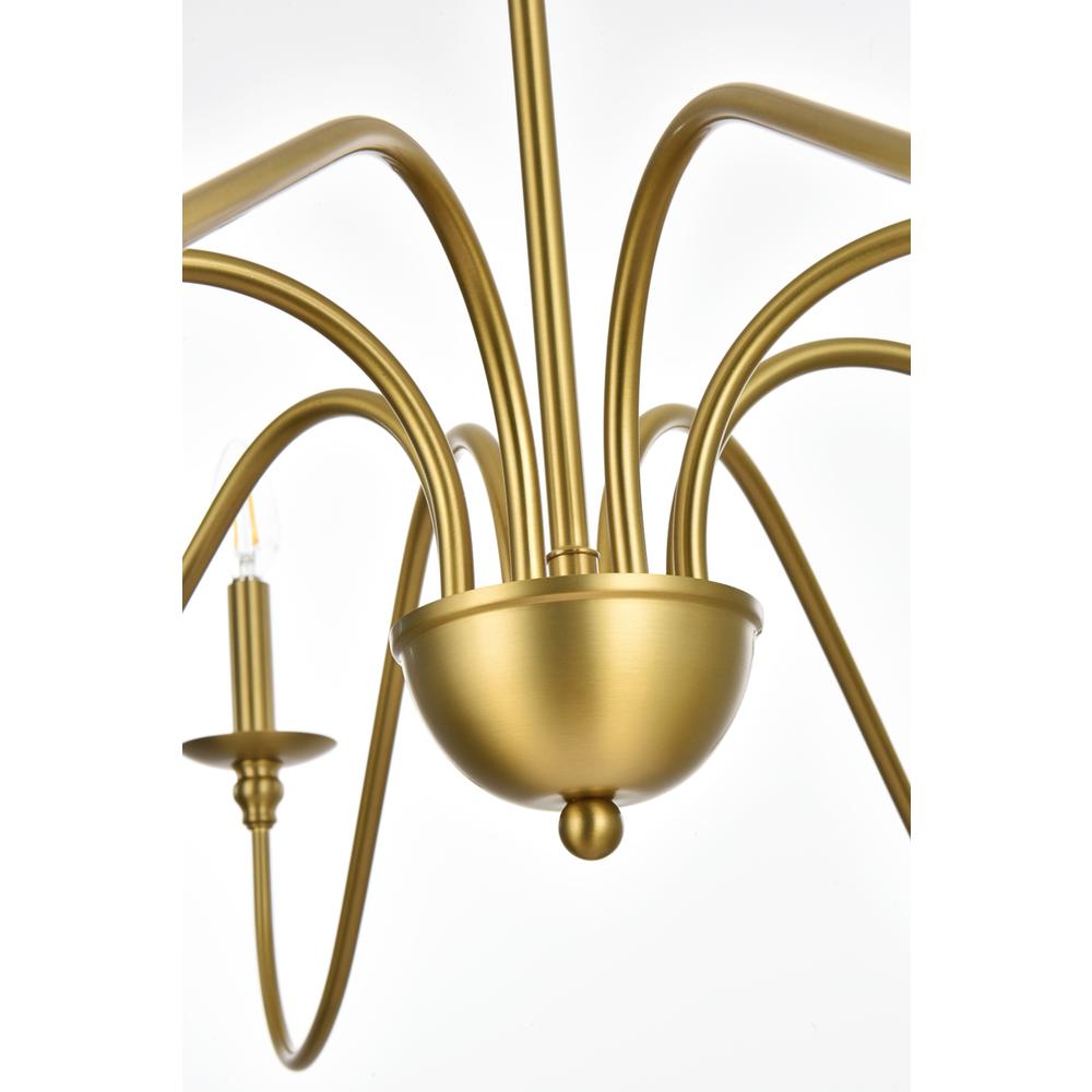 Rohan 42 inch chandelier in Satin Gold. Picture 4