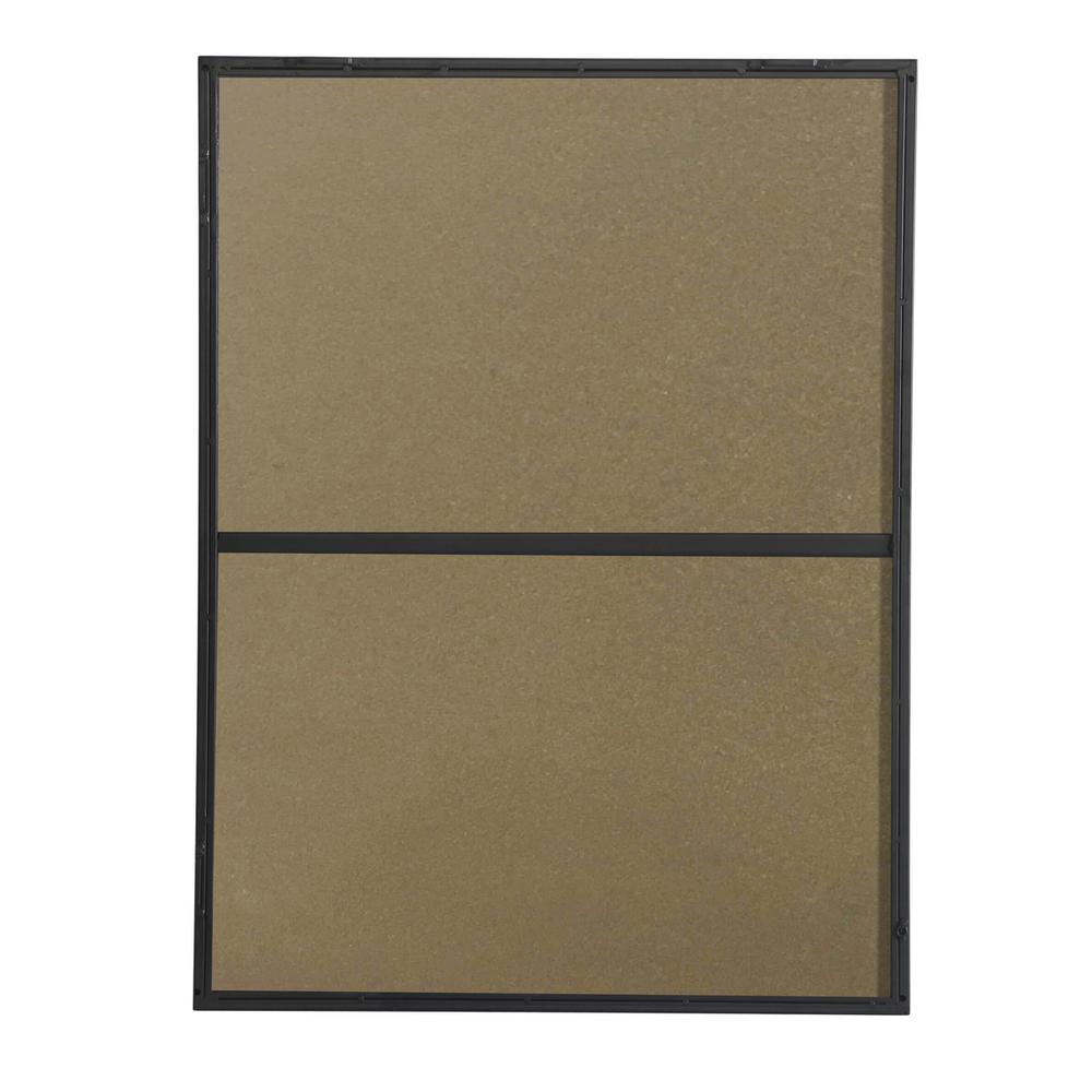 Metal frame Rectangle Mirror 24 inch Black finish. Picture 13