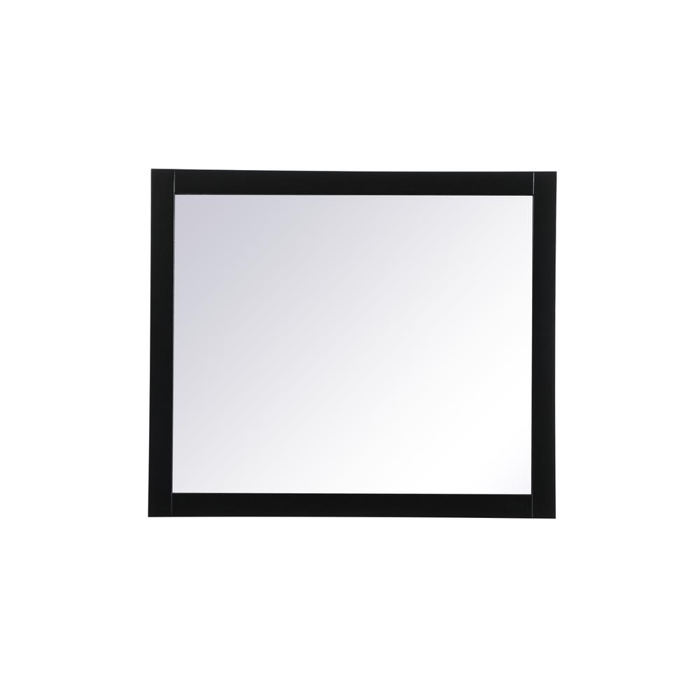 Aqua vanity mirror 42x36 inch in black. Picture 1