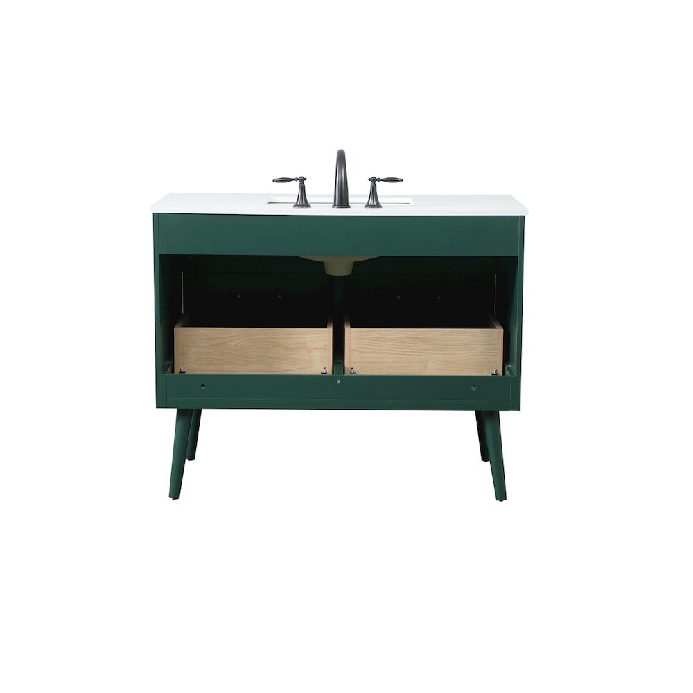 42 Inch Bathroom Vanity In Green. Picture 16