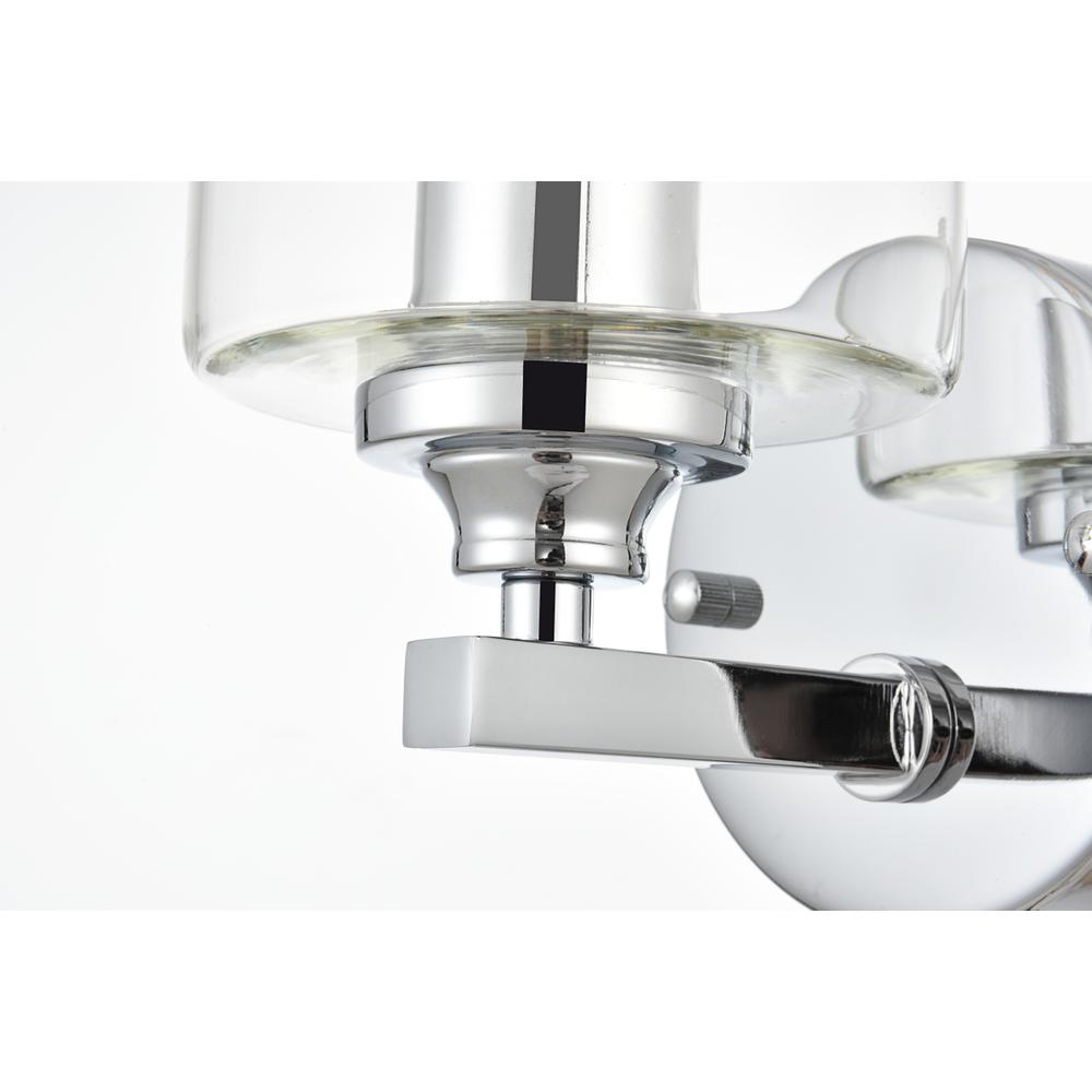 Mayson 1 light Chrome and Clear Bath Sconce. Picture 5