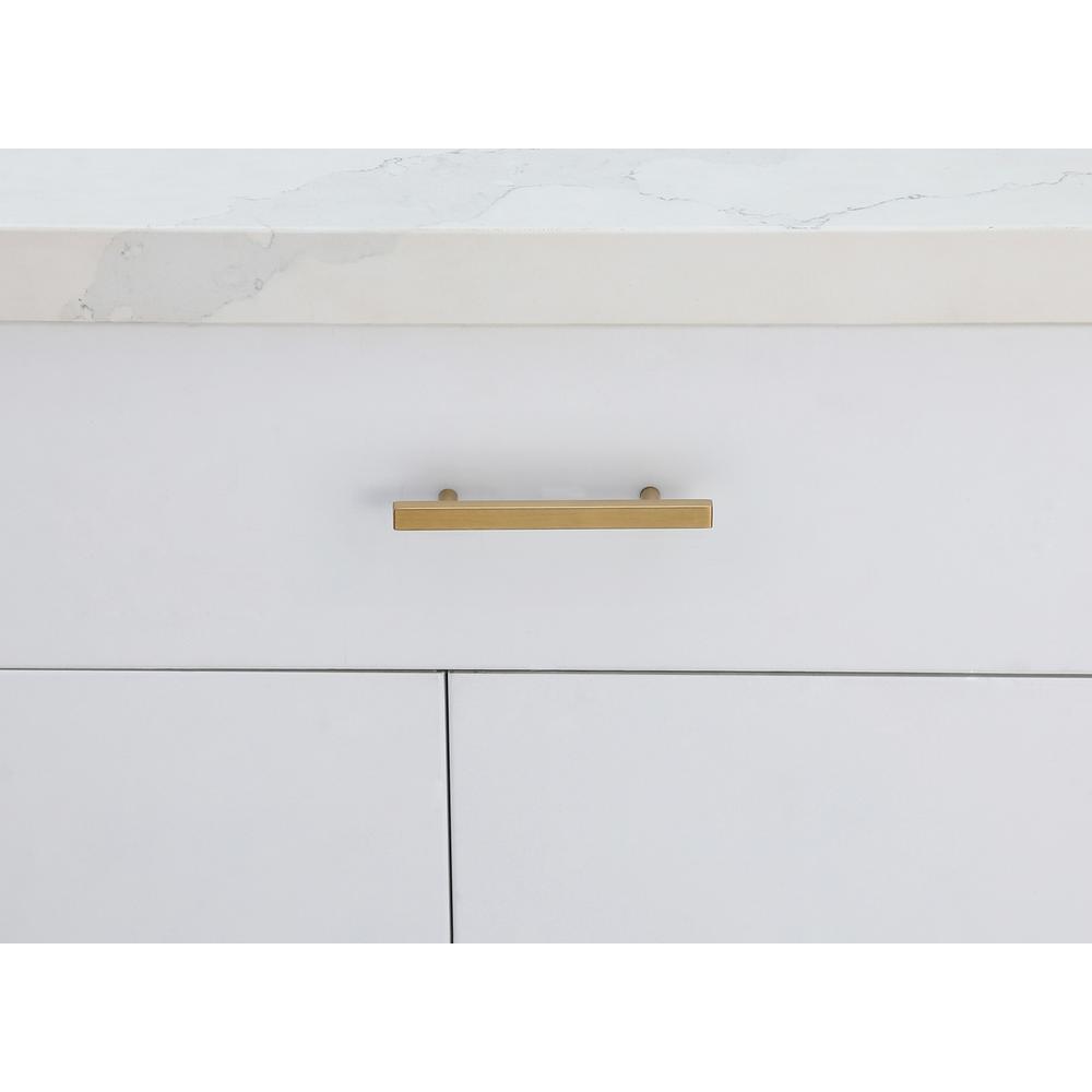Dior 4" Center to Center Brass Bar Pull Multipack (set of 10). Picture 6