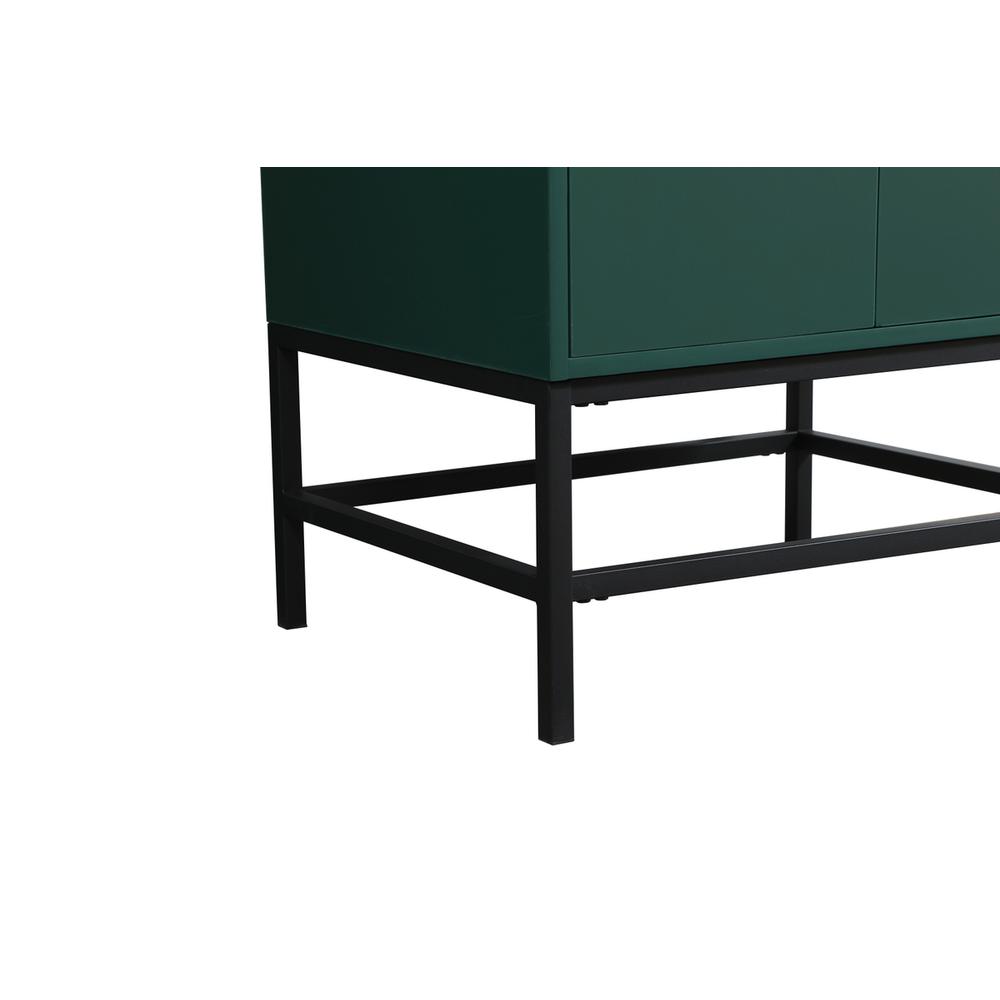 24 inch Single bathroom vanity in green. Picture 13