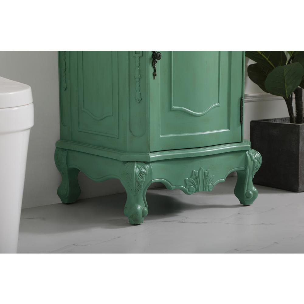 21 inch Single Bathroom vanity in vintage mint. Picture 6