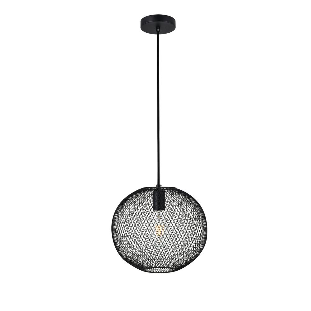 Keller 1 Light Black Pendant. Picture 1