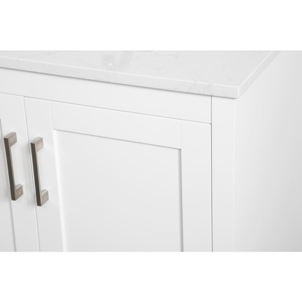 30 inch Single Bathroom Vanity in White. Picture 11