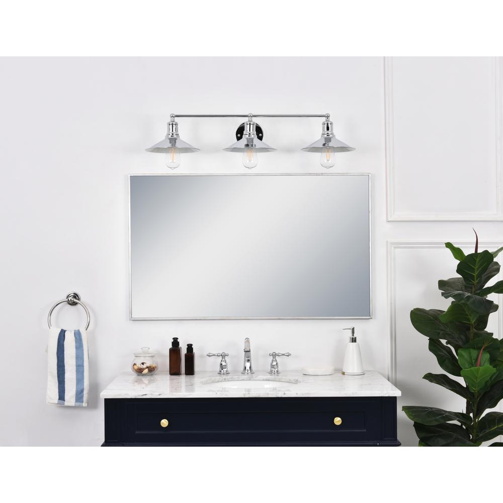 Etude 3 light chrome Wall Sconce. Picture 10
