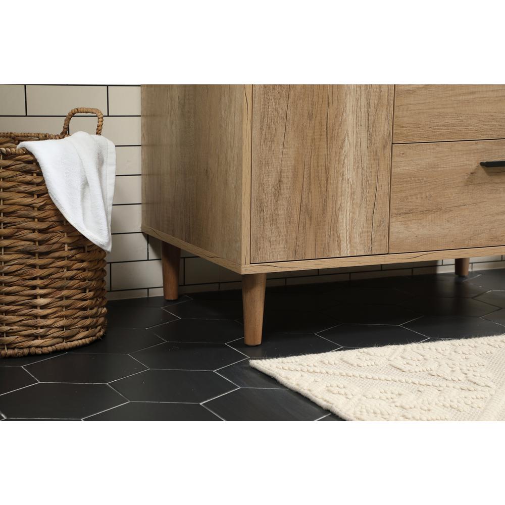 36 inch Single bathroom vanity in natural oak. Picture 6