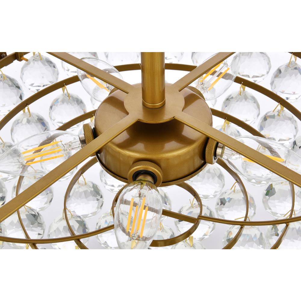 Emilia 18 inch pendant in brass. Picture 5