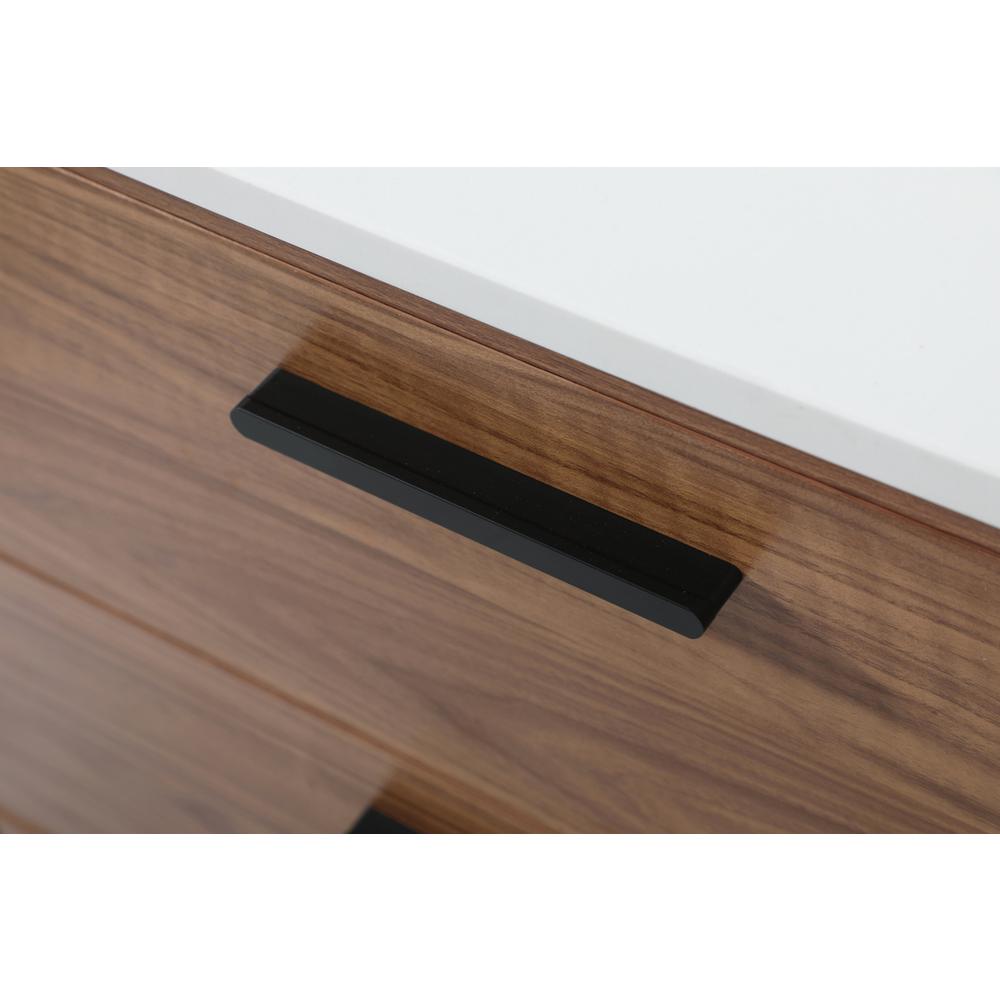 42 inch Single bathroom vanity in walnut brown. Picture 12