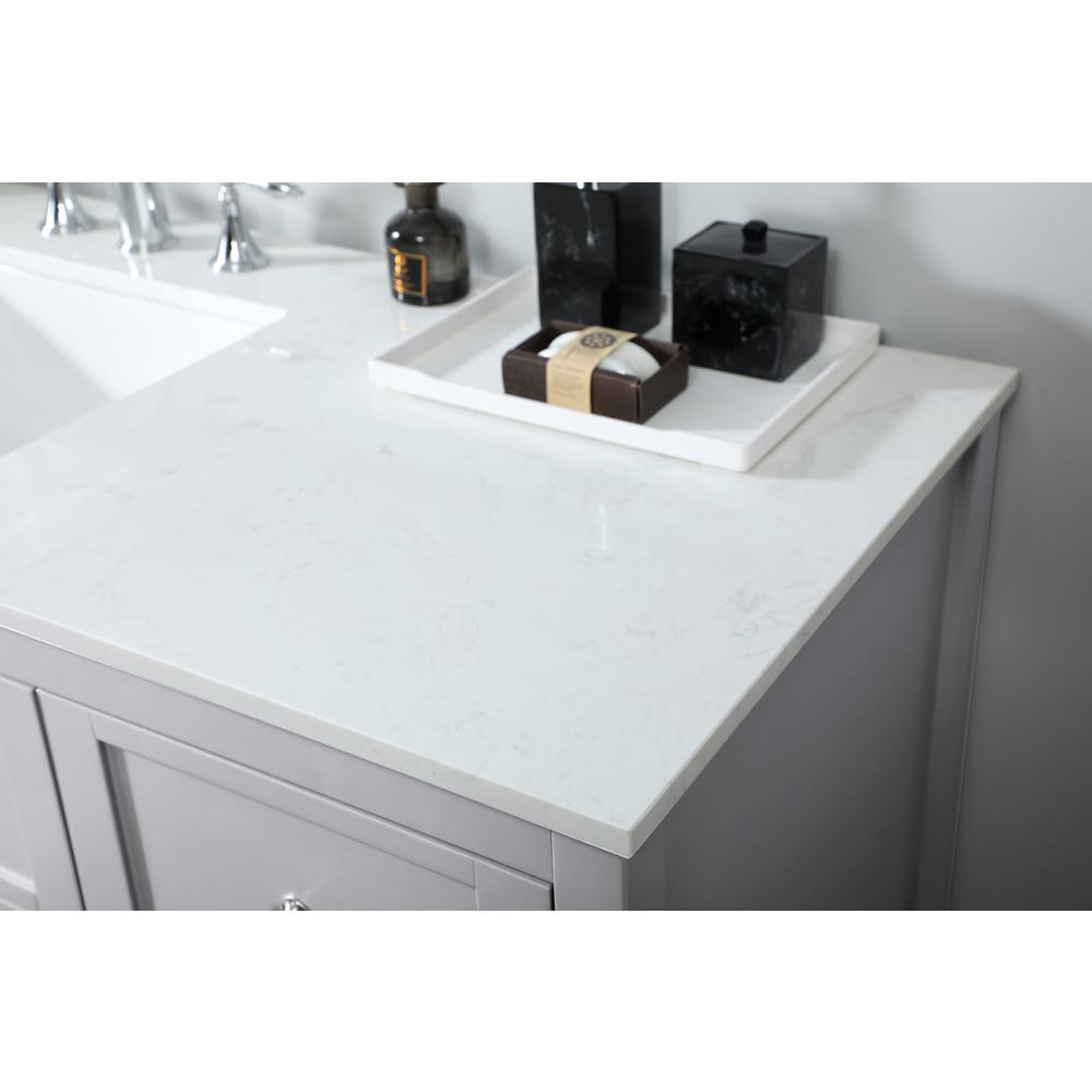 60 inch Single bathroom vanity in grey. Picture 5