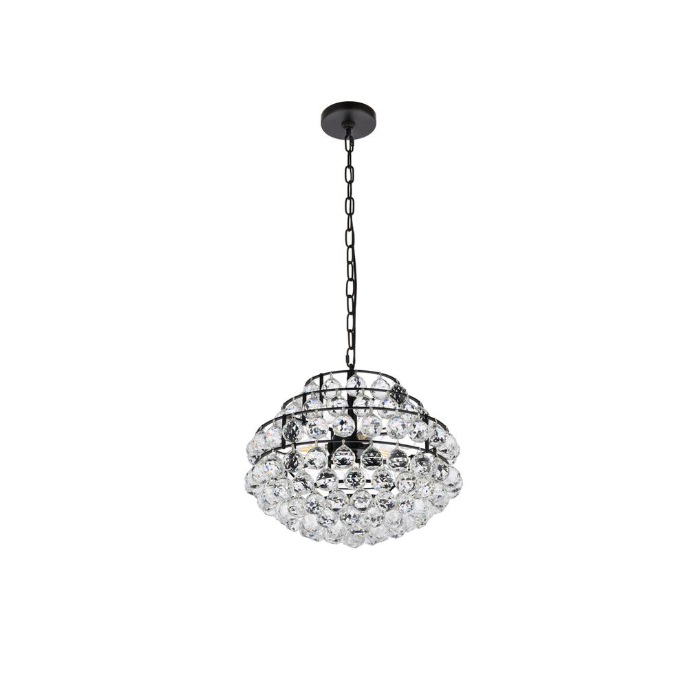 Savannah 16 inch pendant in black. Picture 6