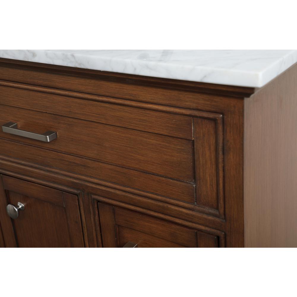 32 inch Single bathroom vanity in Teak. Picture 11