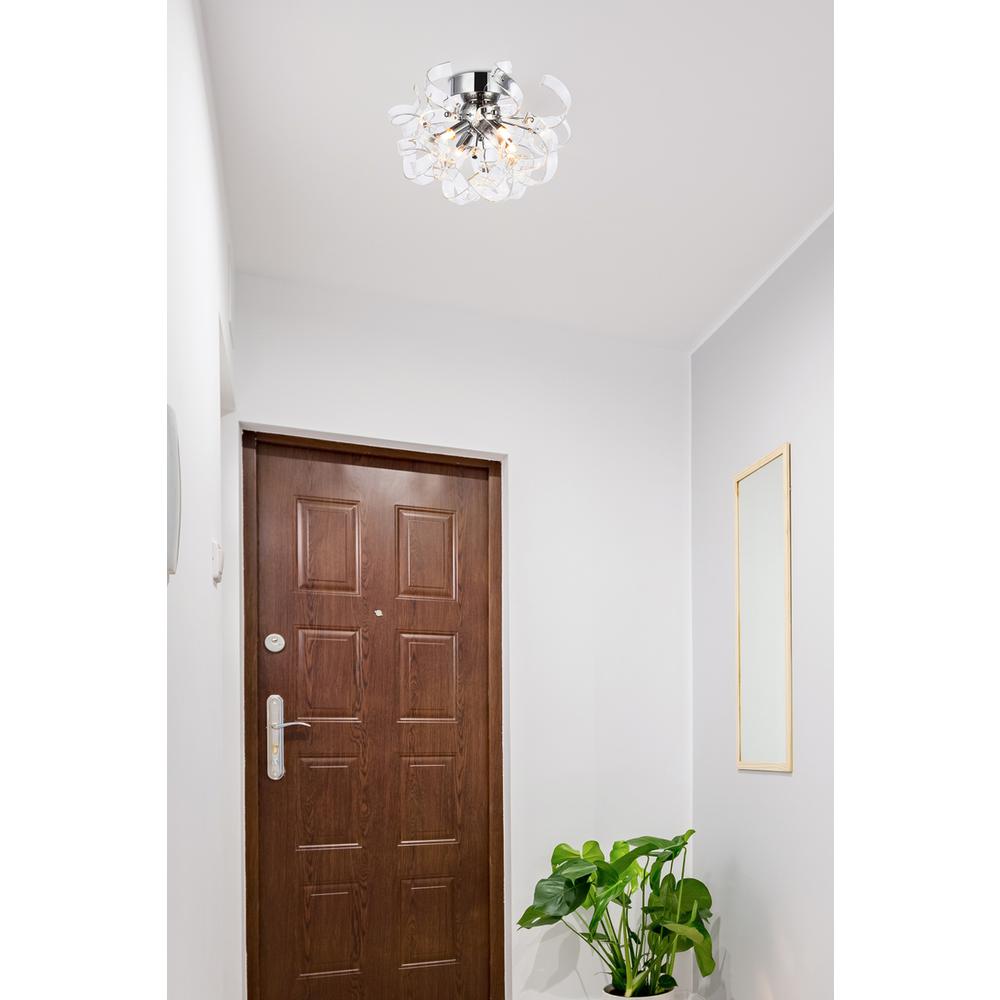 Ritz 4 Light Chrome Flush Mount, Wall Sconce. Picture 8