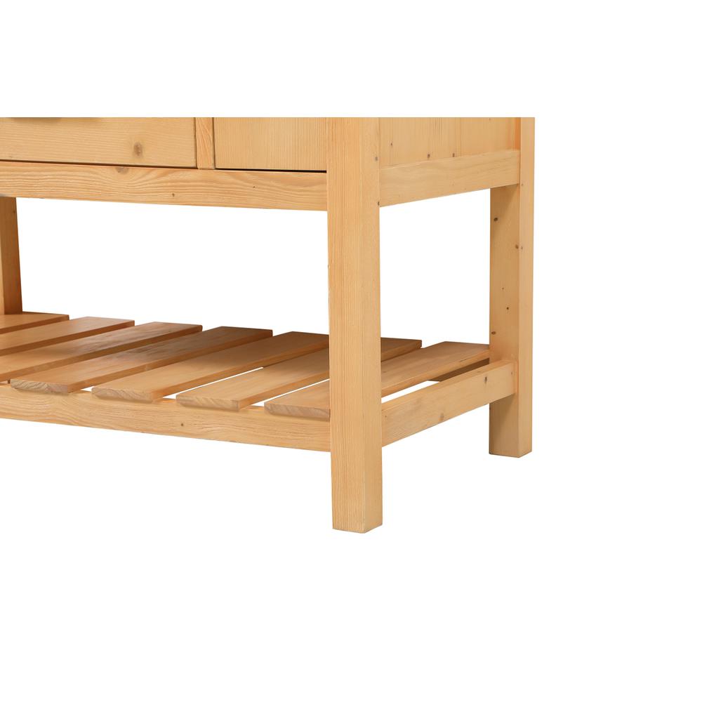 42 inch Single bathroom vanity in natural wood. Picture 13