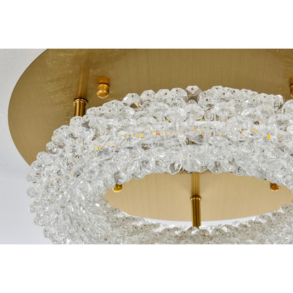 Bowen 14 inch Adjustable LED Flush Mount in Satin Gold. Picture 6