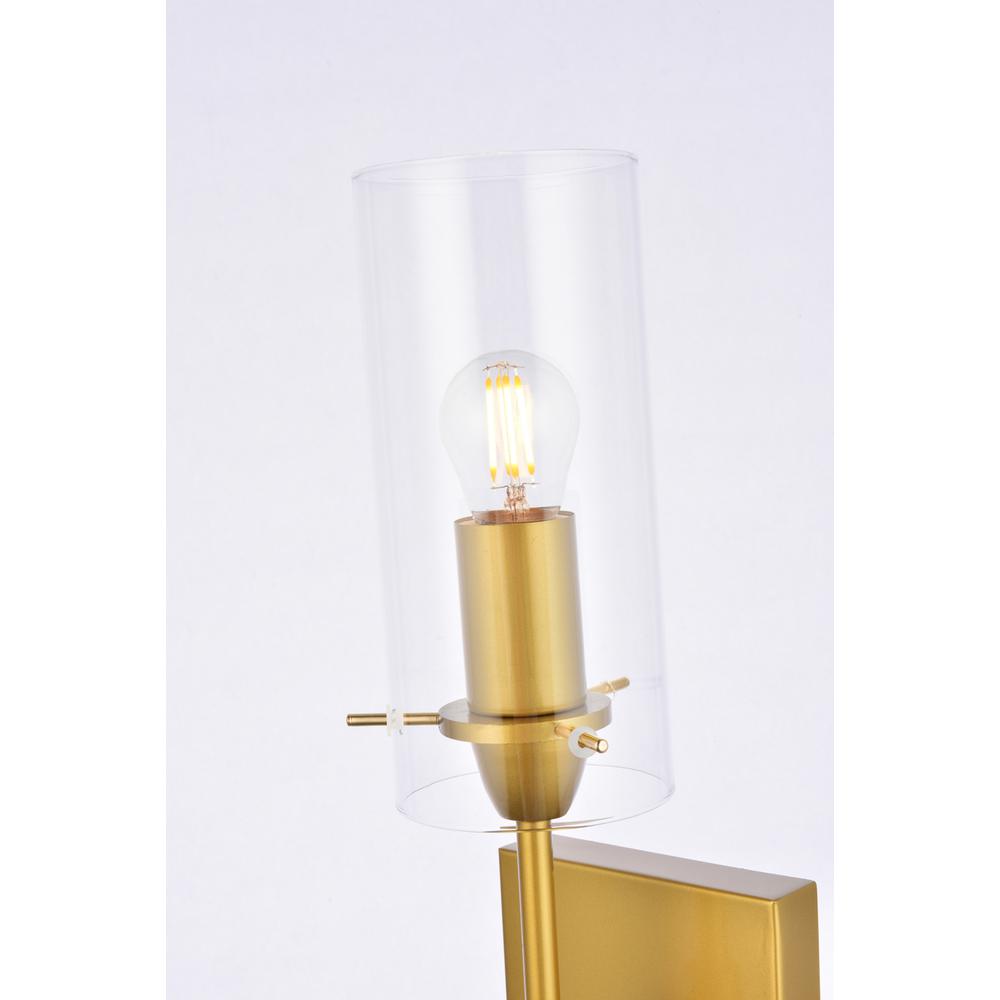 Elsreth 1 light brass wall sconce. Picture 3