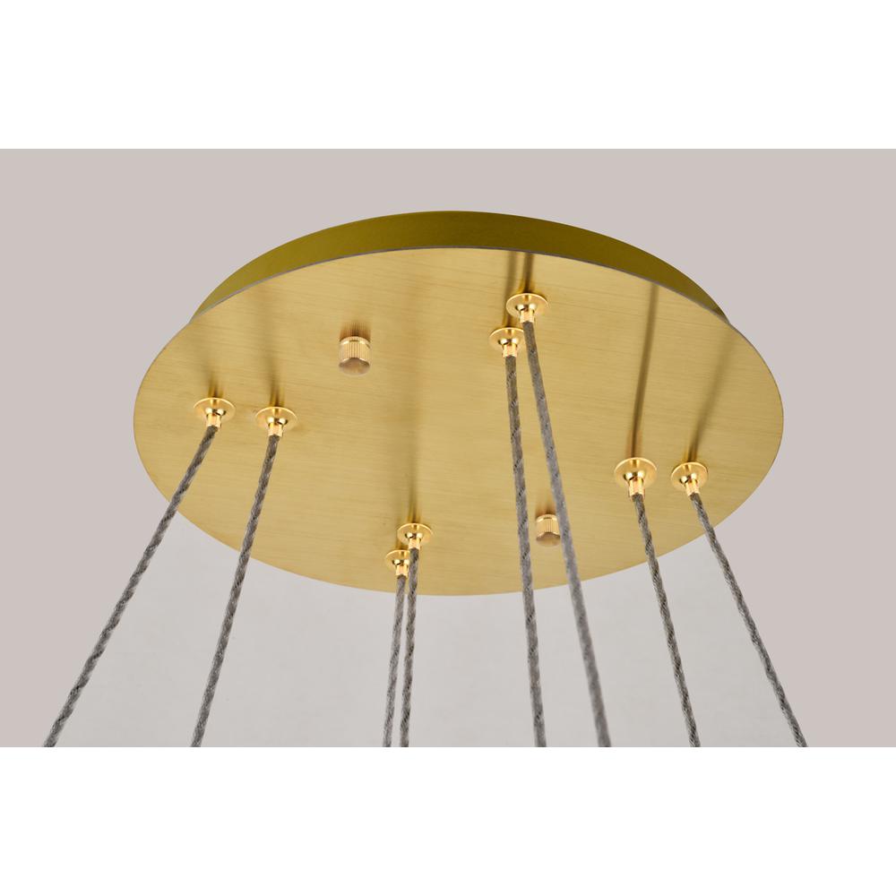 Monroe Integrated LED chip light gold Chandelier Clear Royal Cut Crystal. Picture 5