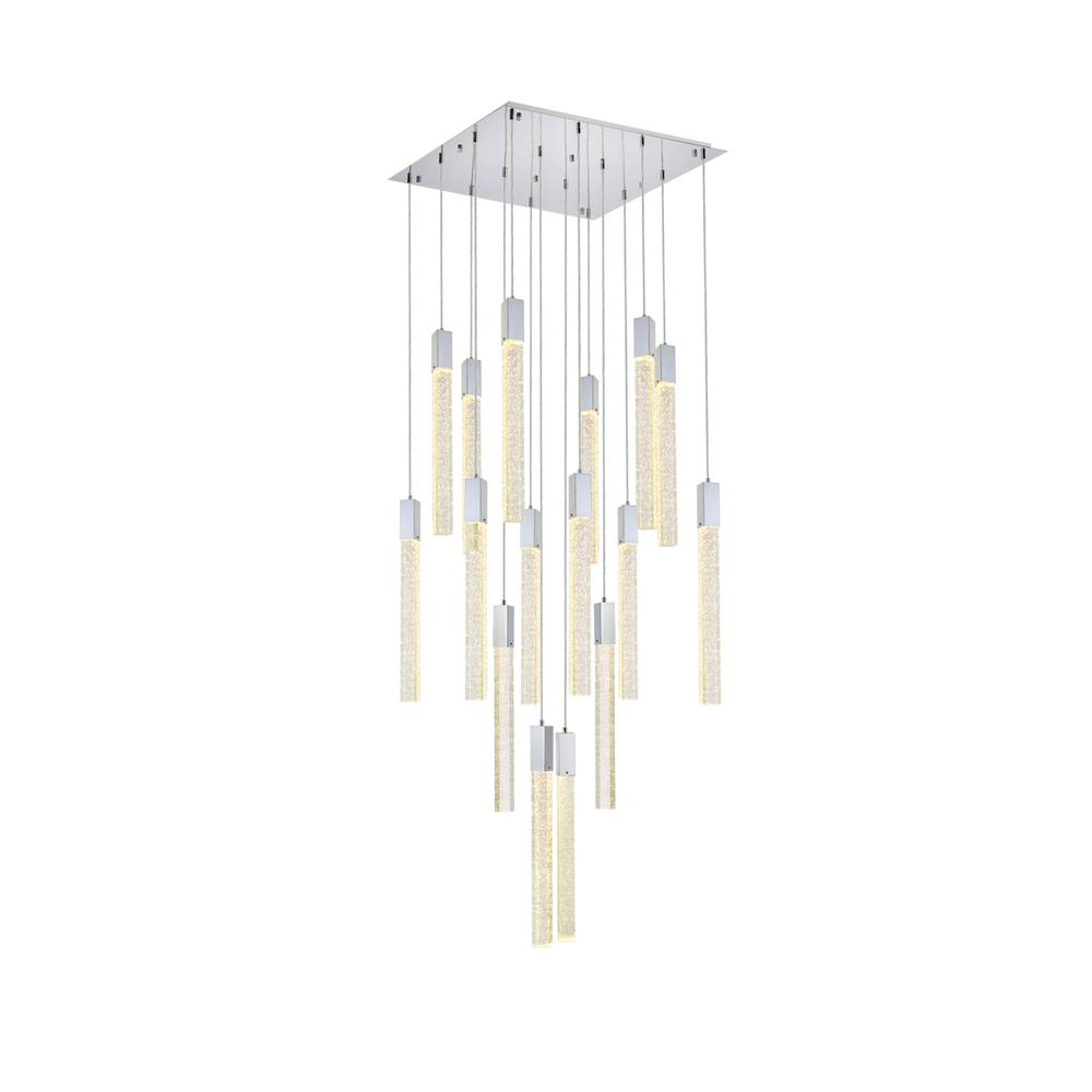 Weston 16 lights pendant in chrome. Picture 1