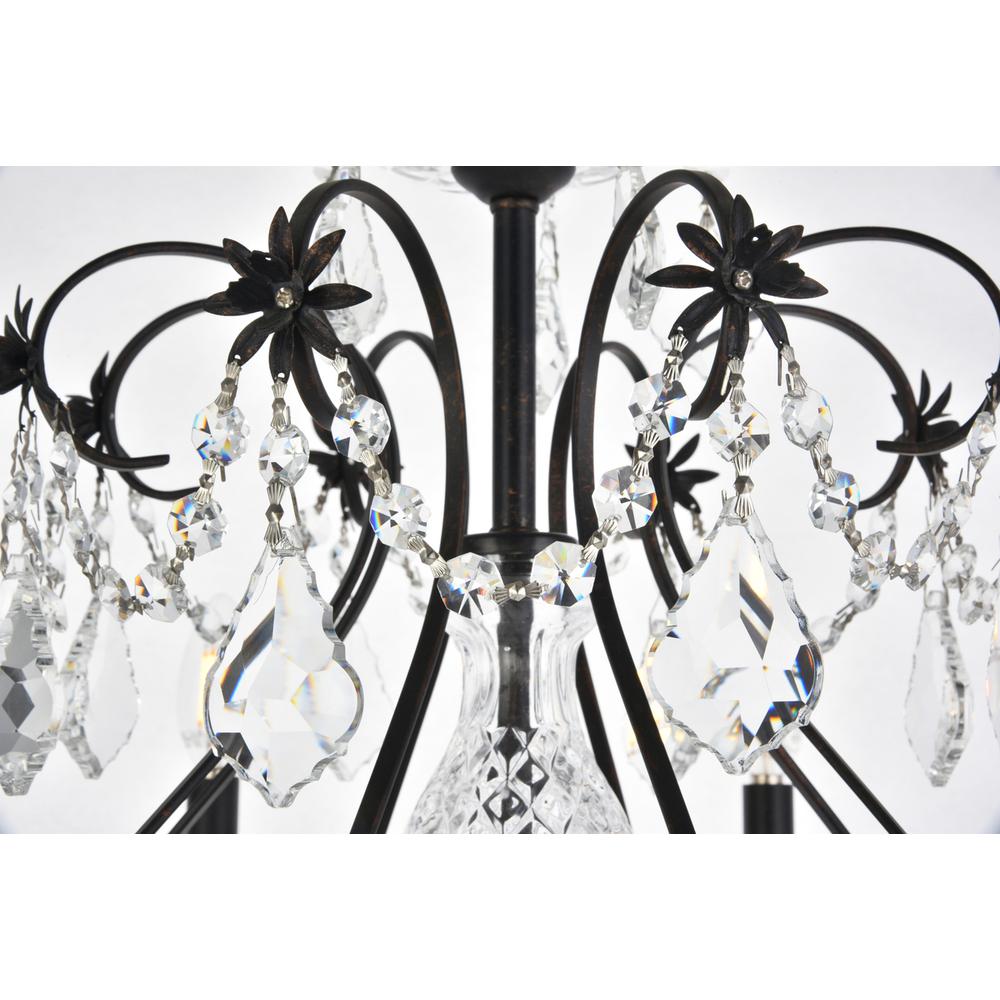 St. Francis 8 light Dark Bronze Chandelier Clear Royal Cut Crystal. Picture 3