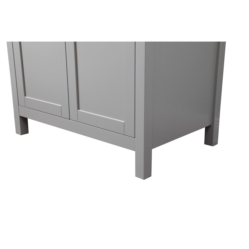 30 Inch SIngle Bathroom Vanity In Grey. Picture 13
