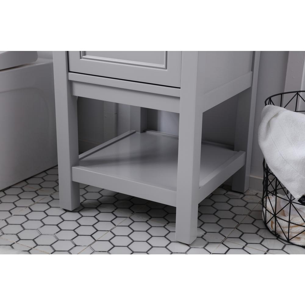 19 in. Single bathroom vanity set in Grey. Picture 4