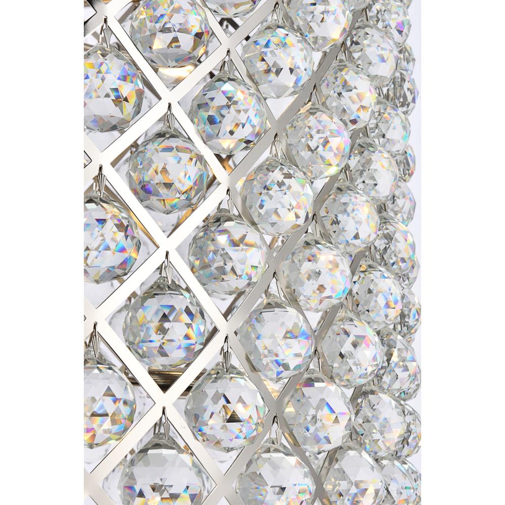 Madison 12 light polished nickel Chandelier Clear Royal Cut Crystal. Picture 3