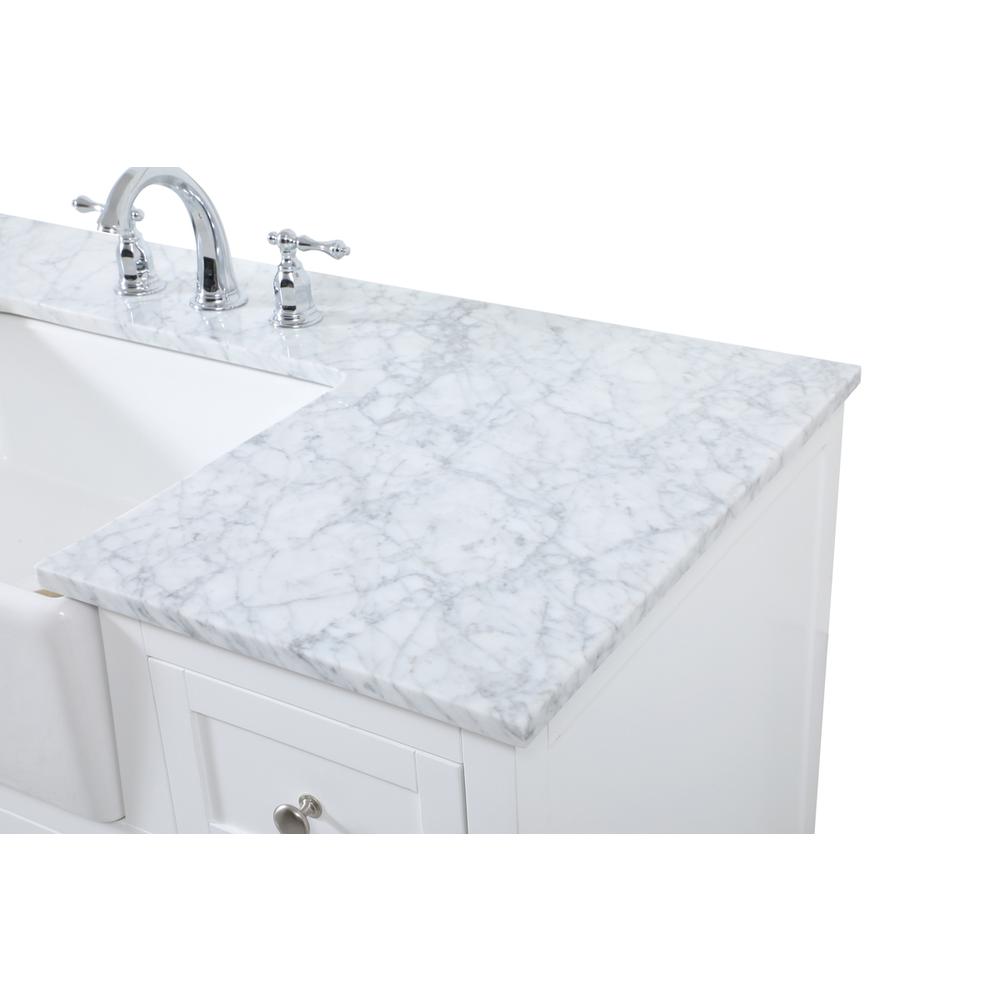 48 inch Single bathroom vanity in white. Picture 11