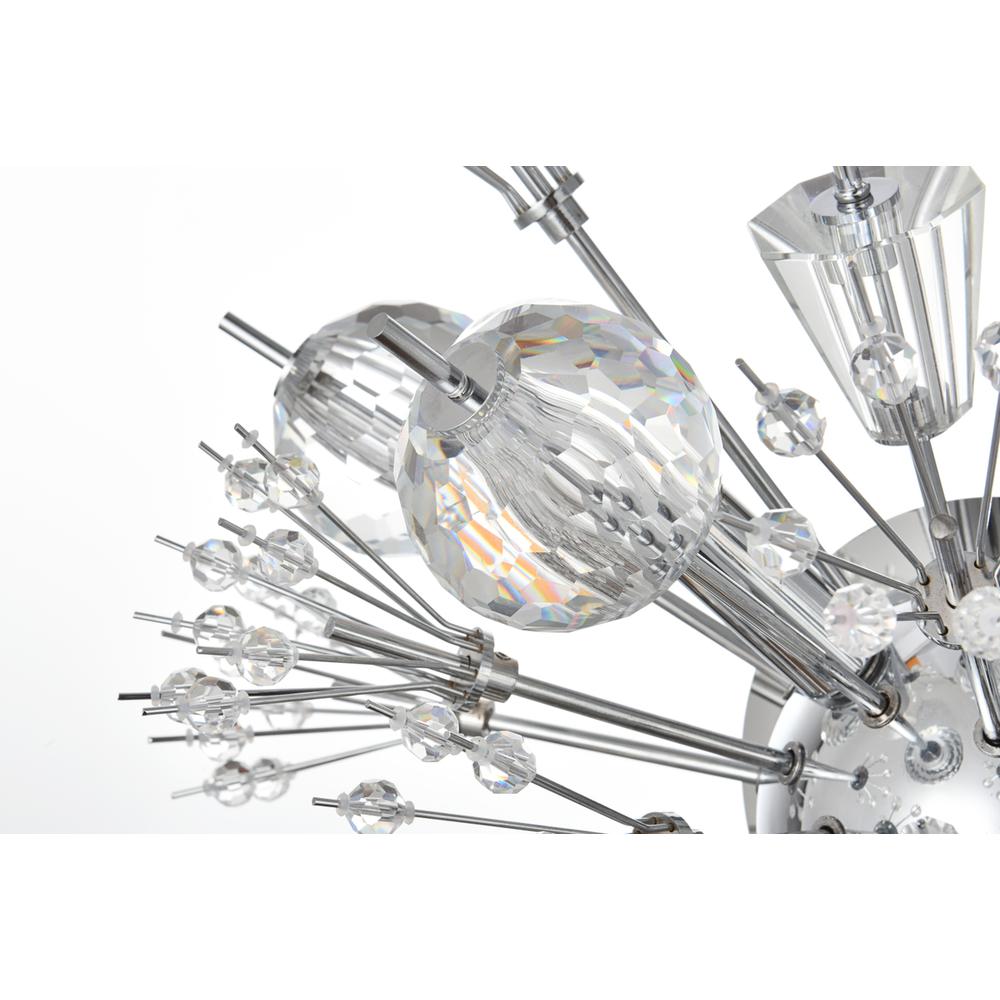 Vera 19 Inch Crystal Starburst Wall Sconce In Chrome. Picture 5