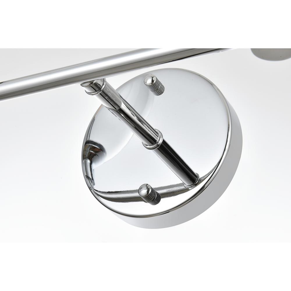 Jaelynn 2 light Chrome and Clear Bath Sconce. Picture 5
