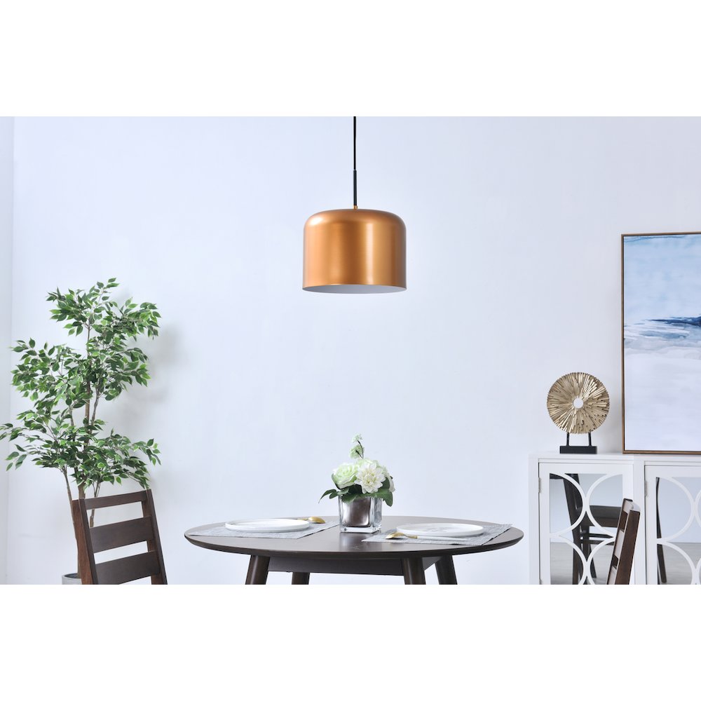 Etude 1 Light Satin Gold Pendant. Picture 13