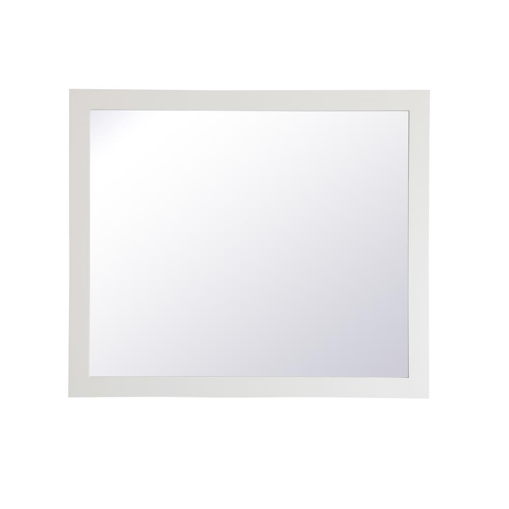 Aqua rectangle vanity mirror 42 inch in White. Picture 1