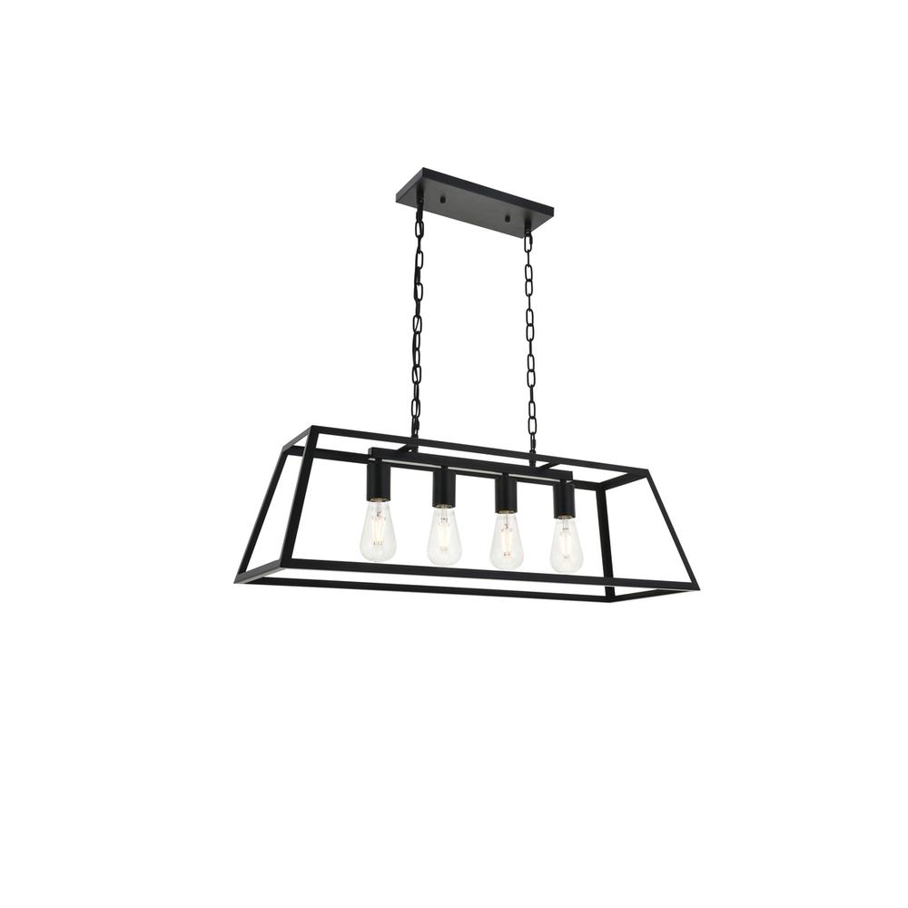 Resolute 4 light black Pendant. Picture 6