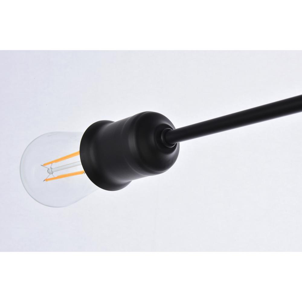 Xavier 4 lights flush mount in black. Picture 5