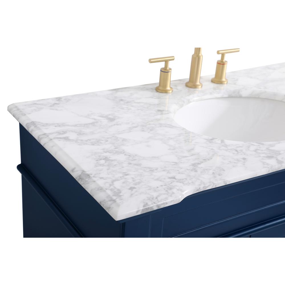 42 inch Single Bathroom Vanity set in Blue. Picture 11