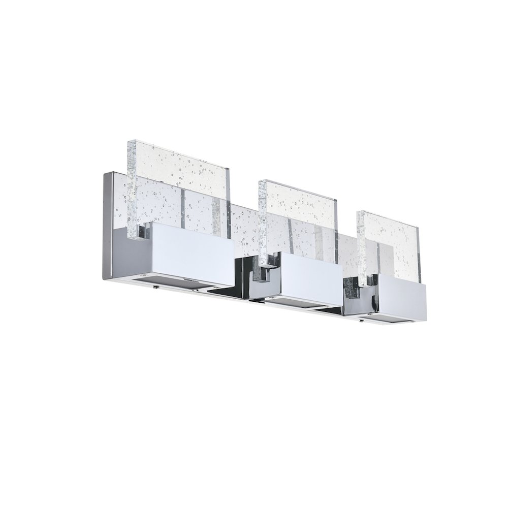 Pollux 3 Light Chrome Led Wall Sconce. Picture 9