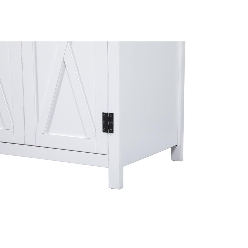 30 inch Single bathroom vanity in white with backsplash. Picture 13