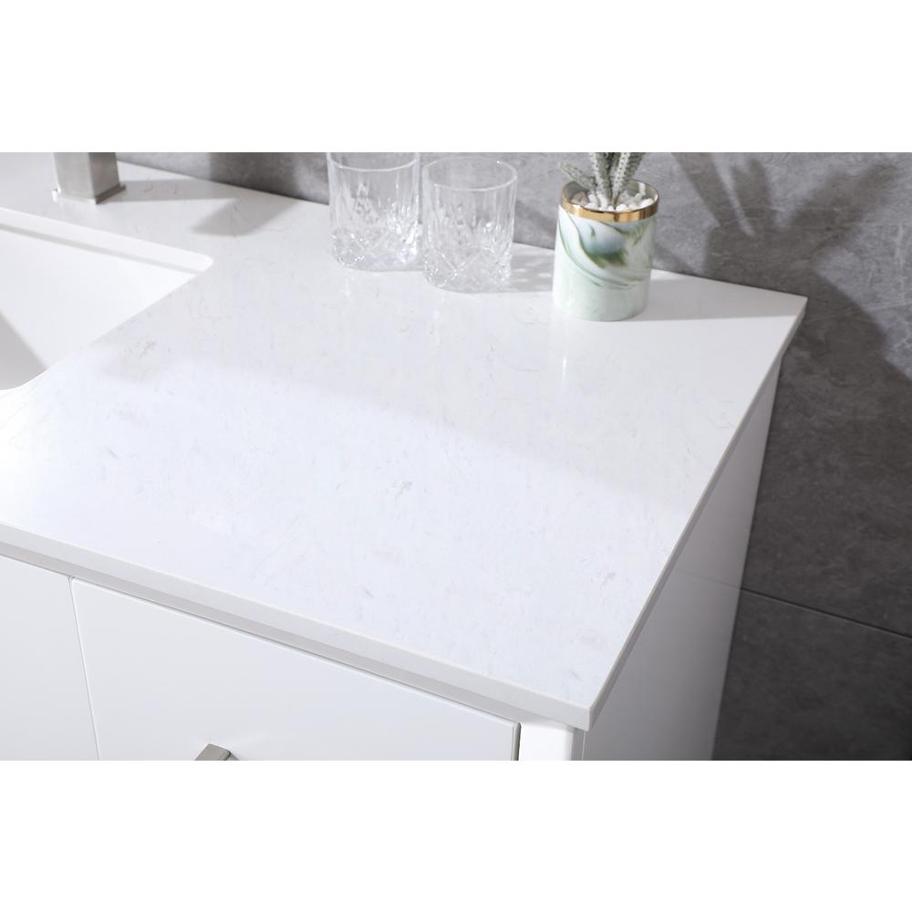 54 Inch SIngle Bathroom Vanity In White. Picture 5